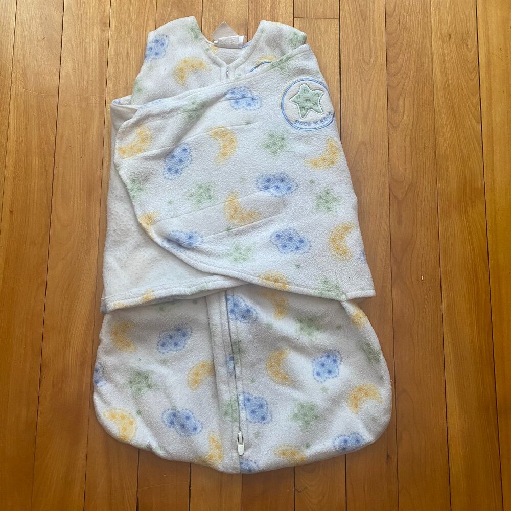 Halo Pastel Swaddle Fleece‎ Sleep Sack w/ Star & Moon Design Size Newborn  G8